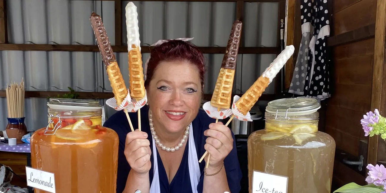 Pinnevaffeldama Merete Gevingås